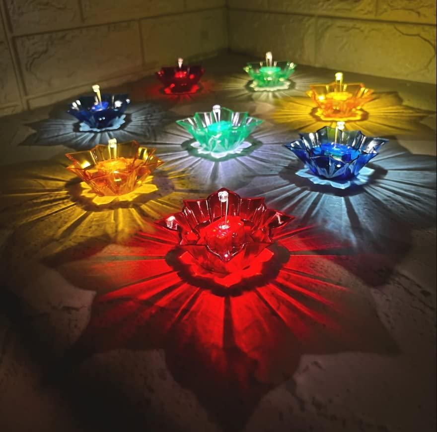 3D Reflective Water Diya Set