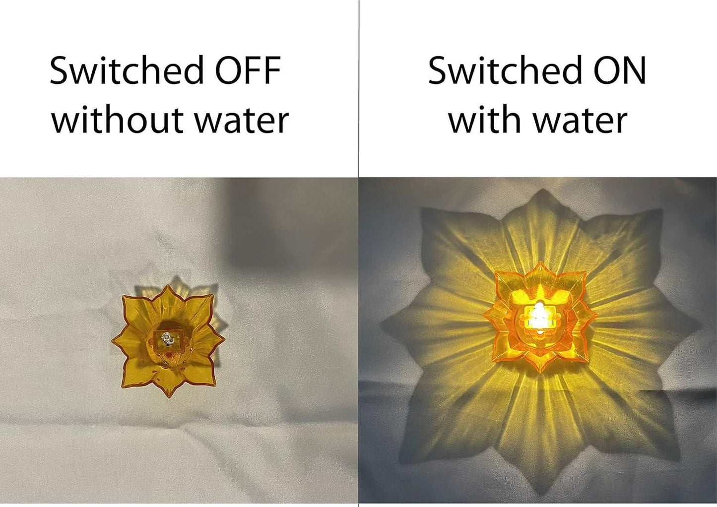 3D Reflective Water Diya Set