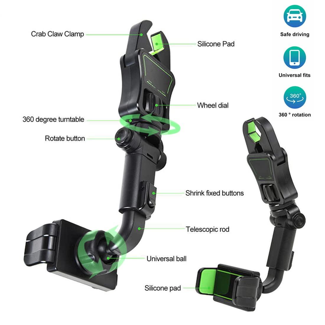 Mobile Stand-Mirror Mount Bracket Universal clip for Mobile Holder