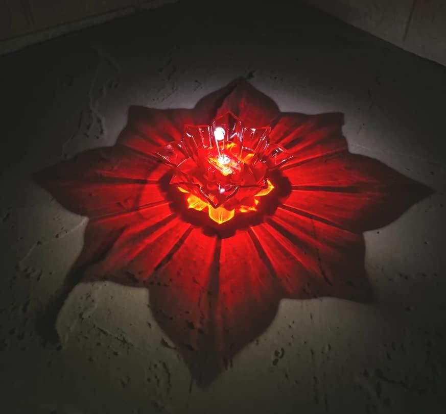 3D Reflective Water Diya Set