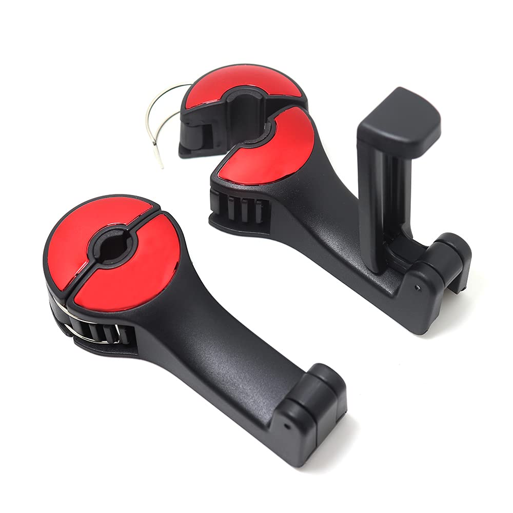 Car Seat Back Hooks with Phone Holder (Pack of 2)