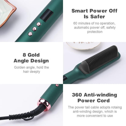 Hair Straightener Comb Brush