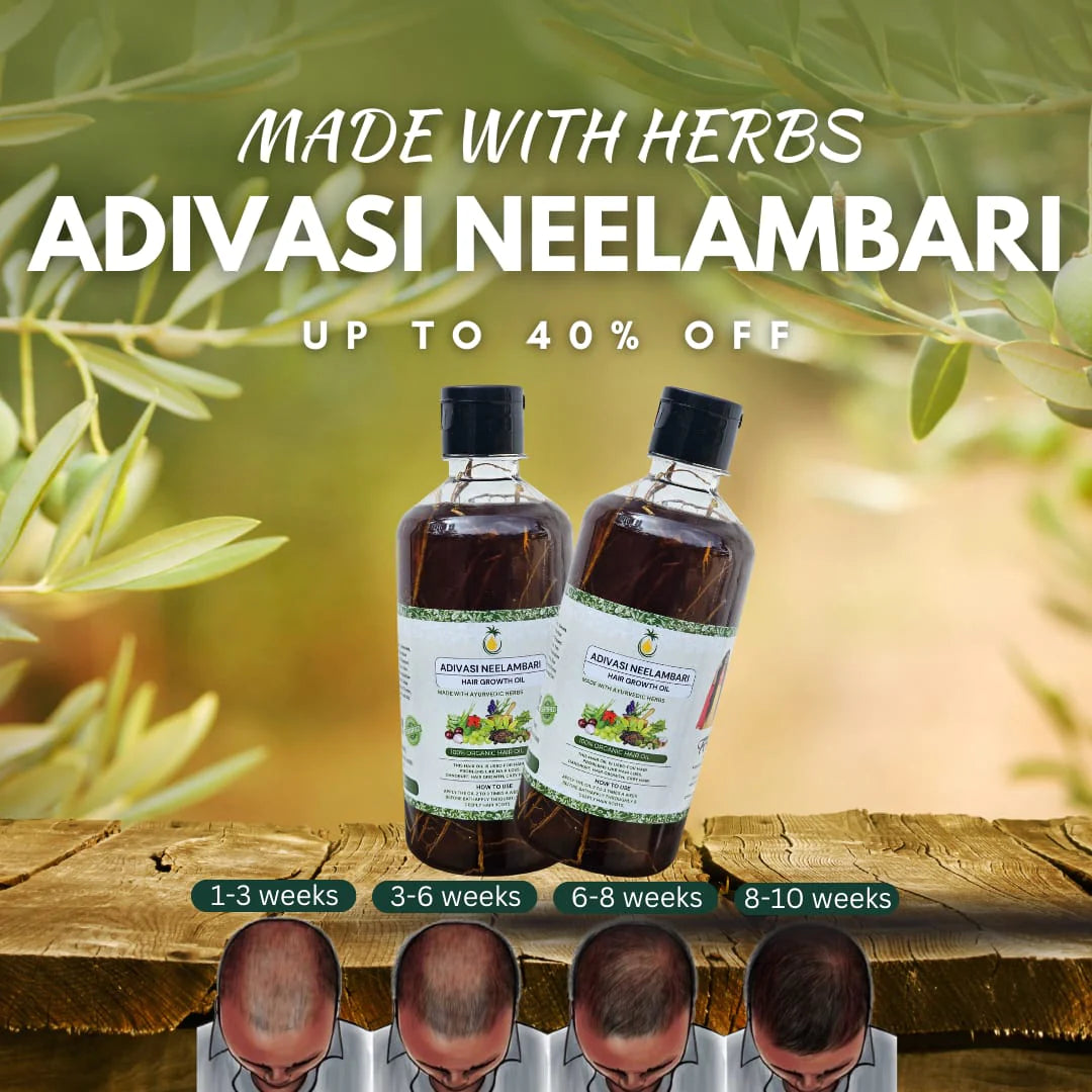 ADIVASI NEELAMBARI HERBAL HAIR OIL (BUY 1 GET 1 FREE)