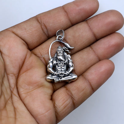 Shri Hanuman Ji Silver Locket With Chain