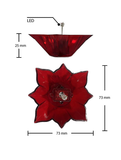 3D Reflective Water Diya Set