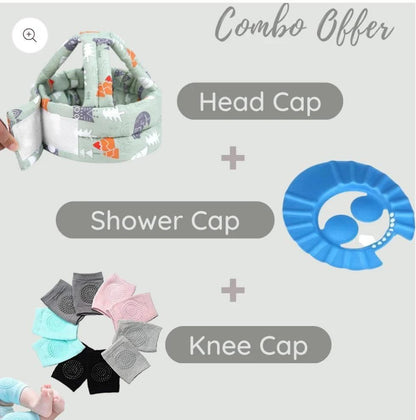 Baby Protection Kit (Head Cap, Shower Cap, Knee Cap)